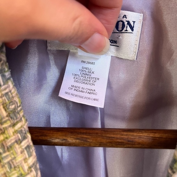 Vintage Pendleton Green Blazer Size 8 - Picture 4 of 5